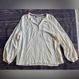 Frye and Co. Coconut Sugar Peasant Top- Large NWT